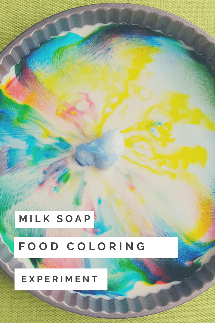 Milk, Food Coloring, and Dish Soap Experiment for Kids
