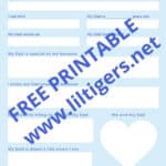 Free Printable Father's Day Questionnaire for Kids