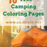 10 Free Printable Camping Coloring Pages for Kids (age 3+)