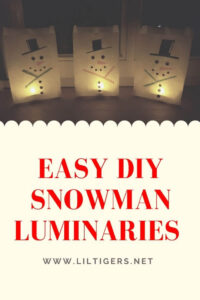 Snowman Luminaries