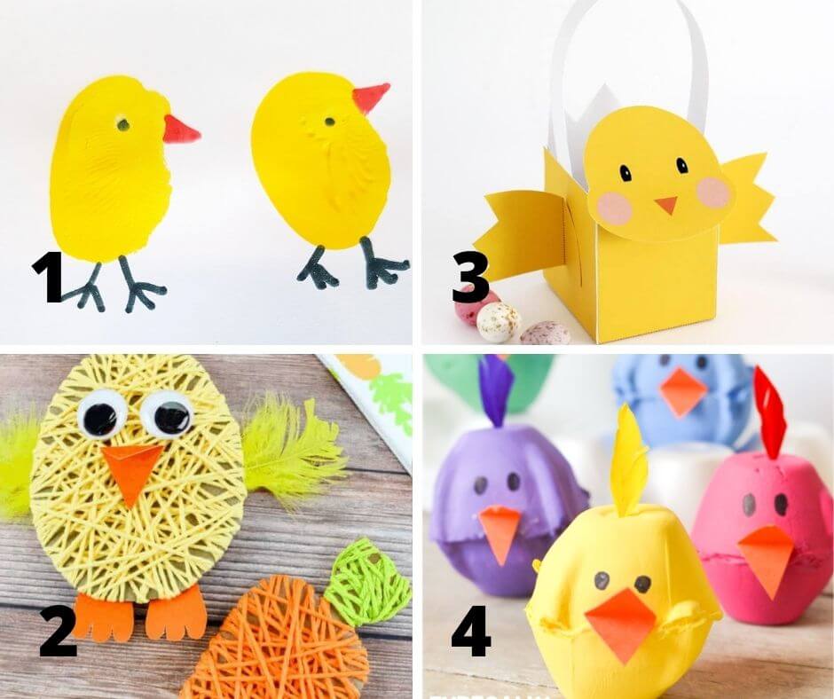 Easter chicken art and crafts