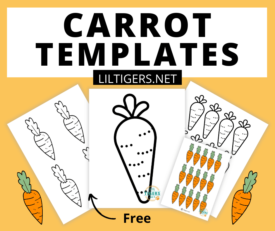 free printable carrot templates
