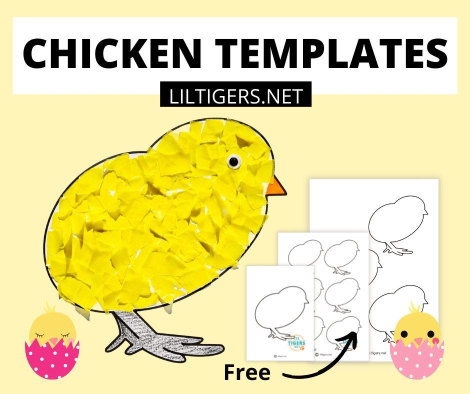 free printable chicken template