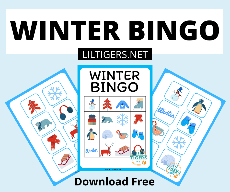 winter bingo free printable