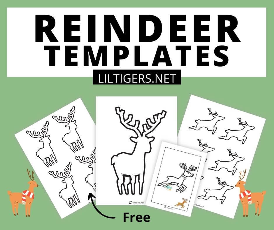 free reindeer templates printables