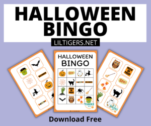 free printable Halloween Bingo for Kids
