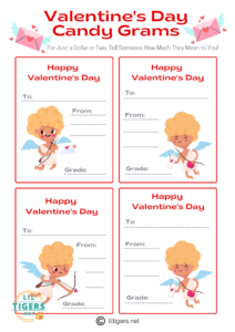 Free Valentine's Day Candy Gram Printables - Lil Tigers Lil Tigers