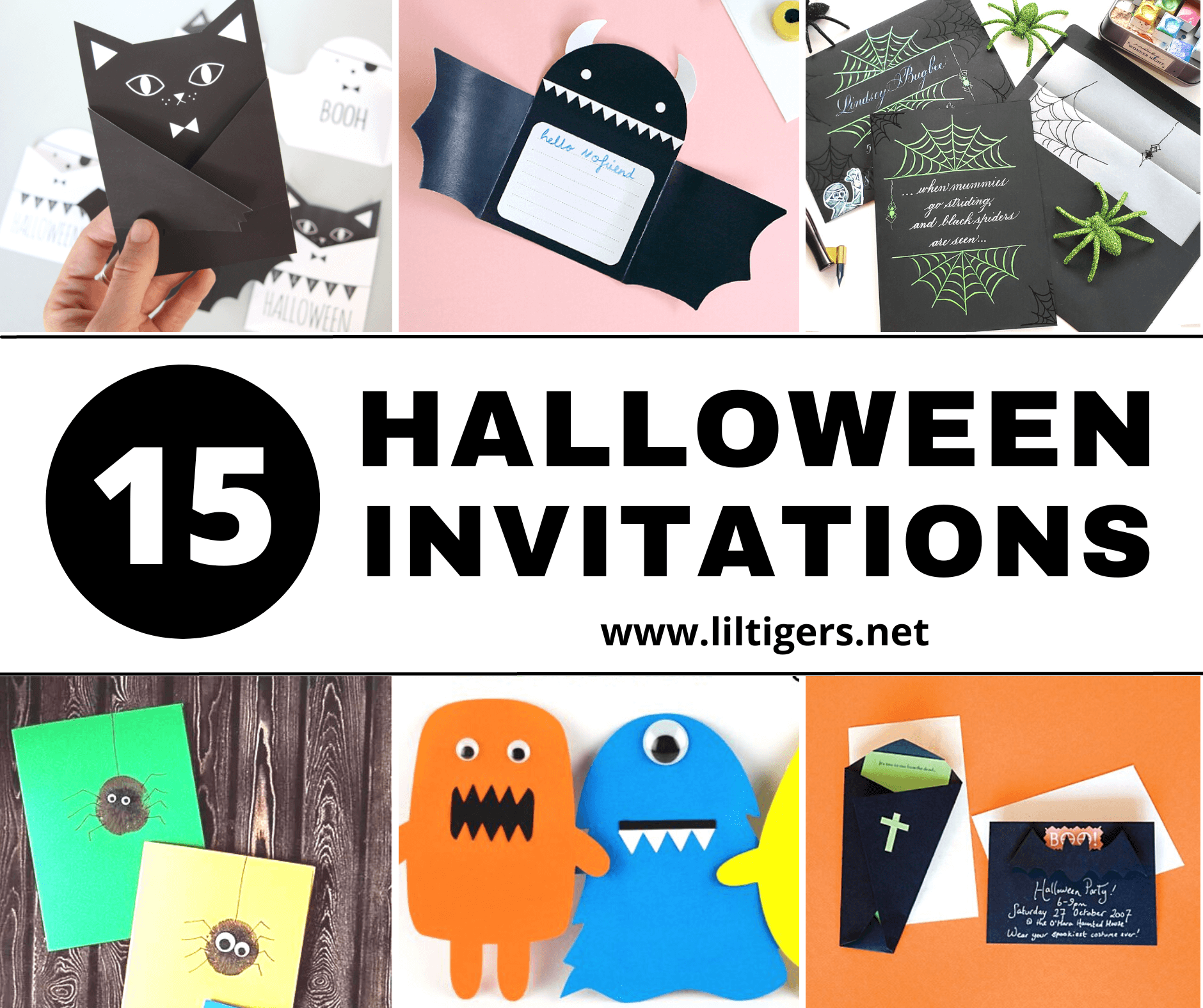 diy halloween party invitations