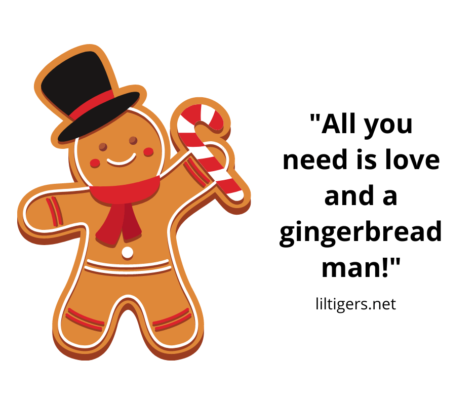 cute gingerbread man sayings for kids