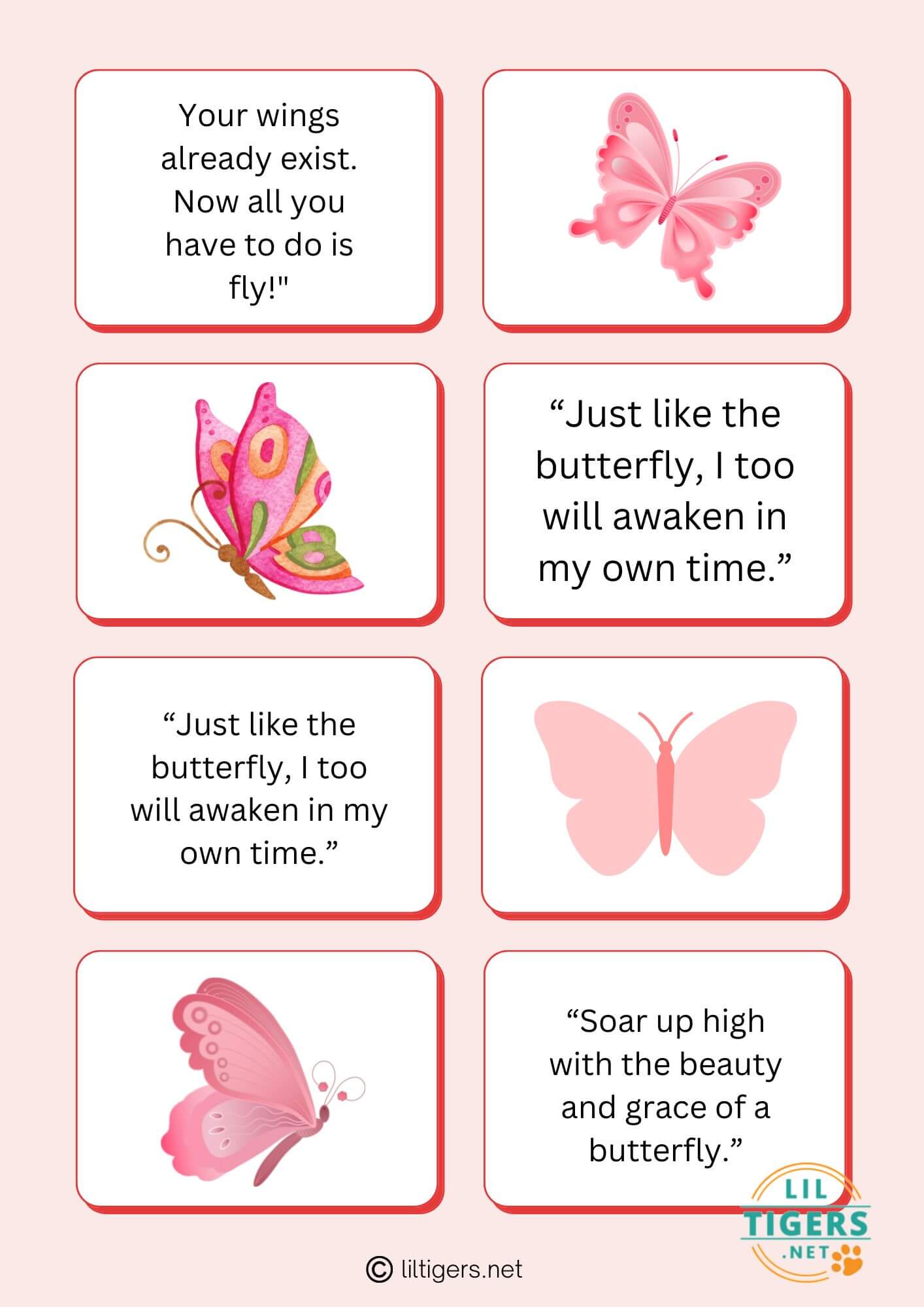 Free Printable Butterfly Quotes