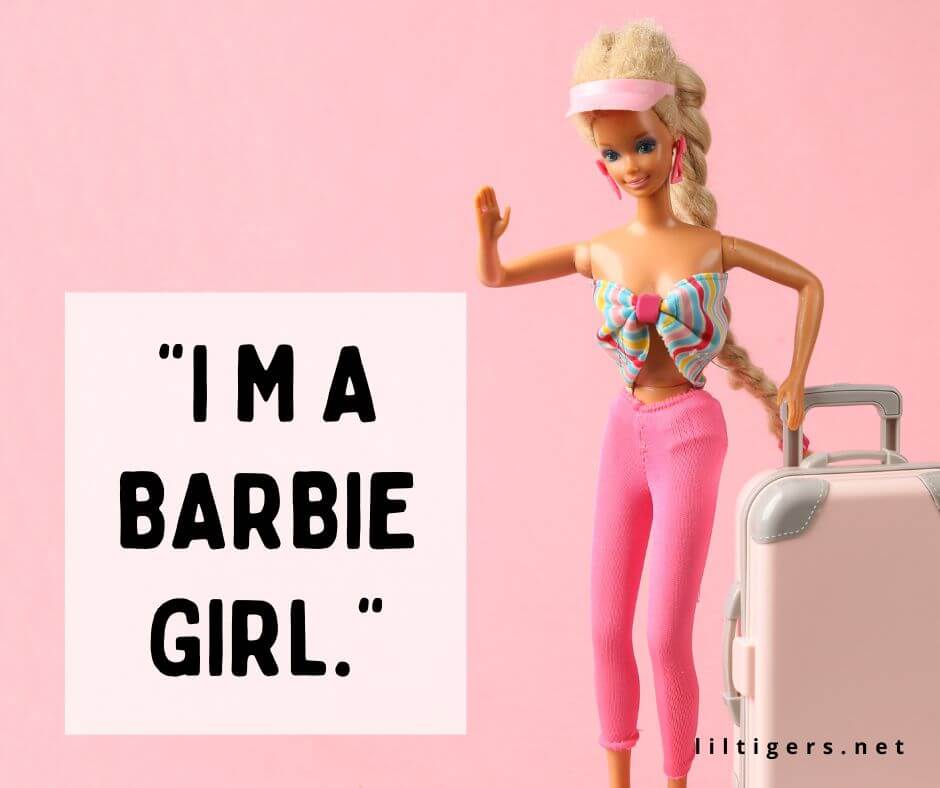 fun barbie captions for kids