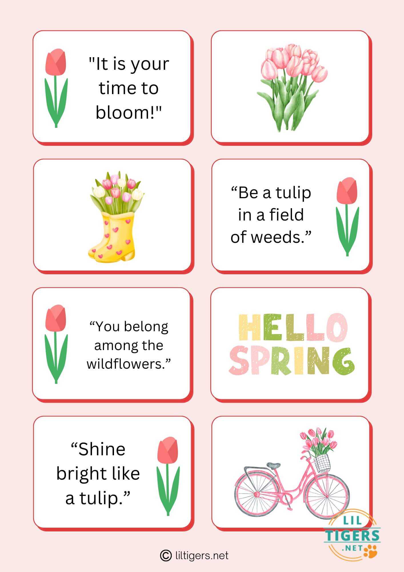 free printable tulip quotes