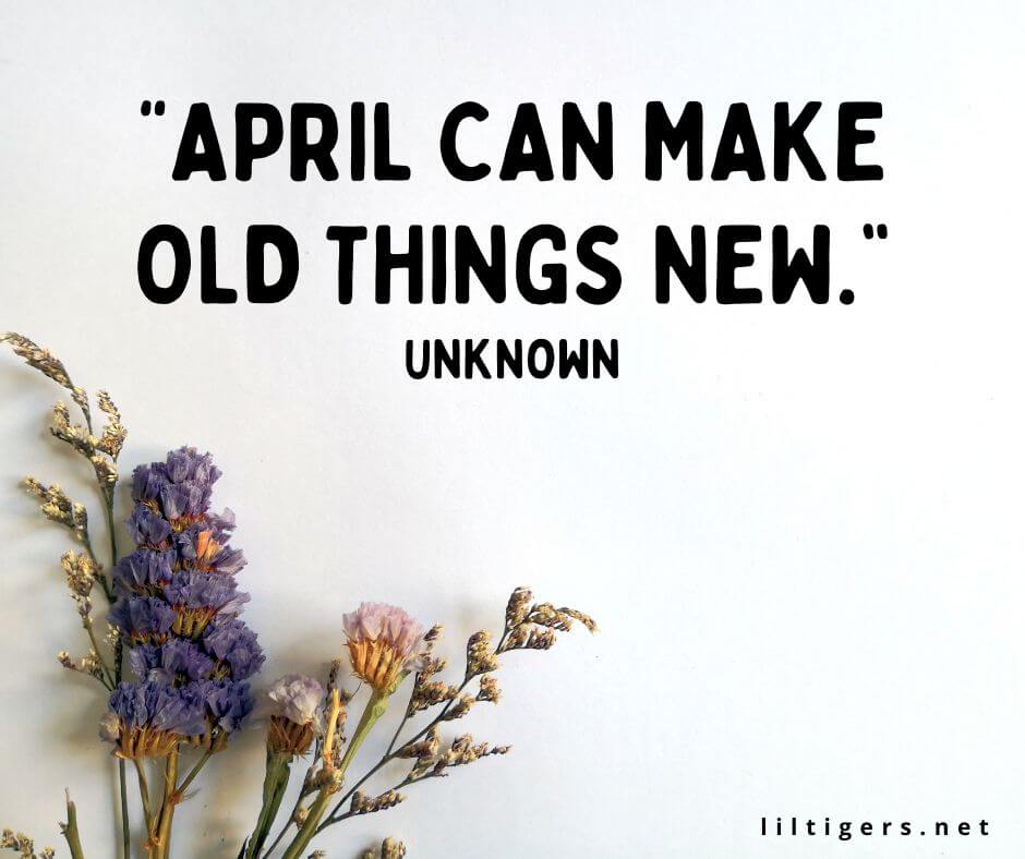 cute april sayings