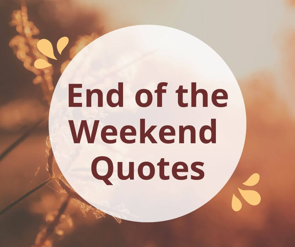 fun end of the weekend quotes for kids