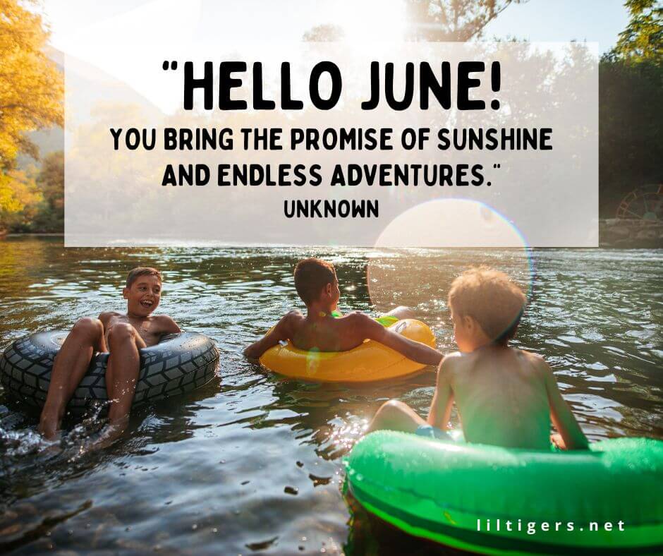 kids quotes about june
